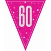 60th Pink Glitz Bunting
