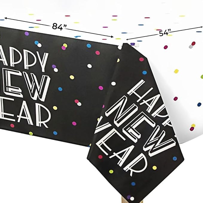 New Year Neon Dots Table cover - Image 2