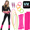 Set 80's UV (leg warmers, arm pieces, necklaces, bracelets and earrings)