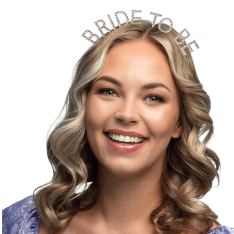 Metal tiara 'Bride to be'