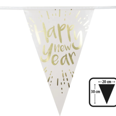 Foil bunting 'Happy new year'