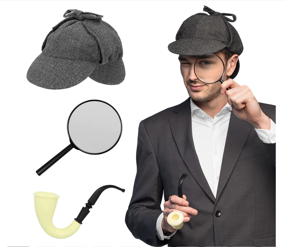 Detective kit for costumes, carnival accessories