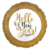 Gold Glitter New Year Balloon - 18" Foil