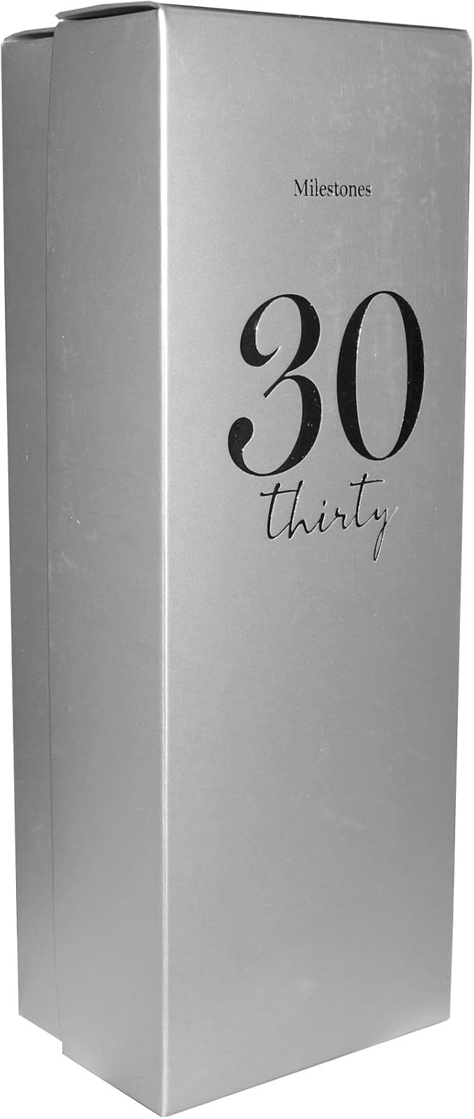 30th Birthday Champagne Flute Glass with Silver Detail - Image 4