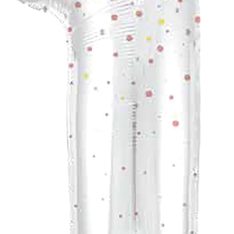 Rose Gold Glitz Prismatic Number 1 Helium Foil Giant Balloon 86 cm / 34 inch