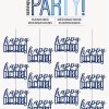 Glitz Blue Happy Birthday Hanging Swirl Decorations