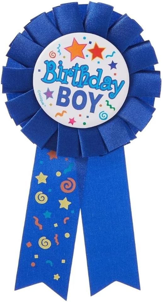 Birthday Boy Multicolor Award Badge (17cm x 8cm) 1 Count