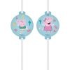 4PK Peppa Pig Messy Play Paper Drinking Straws