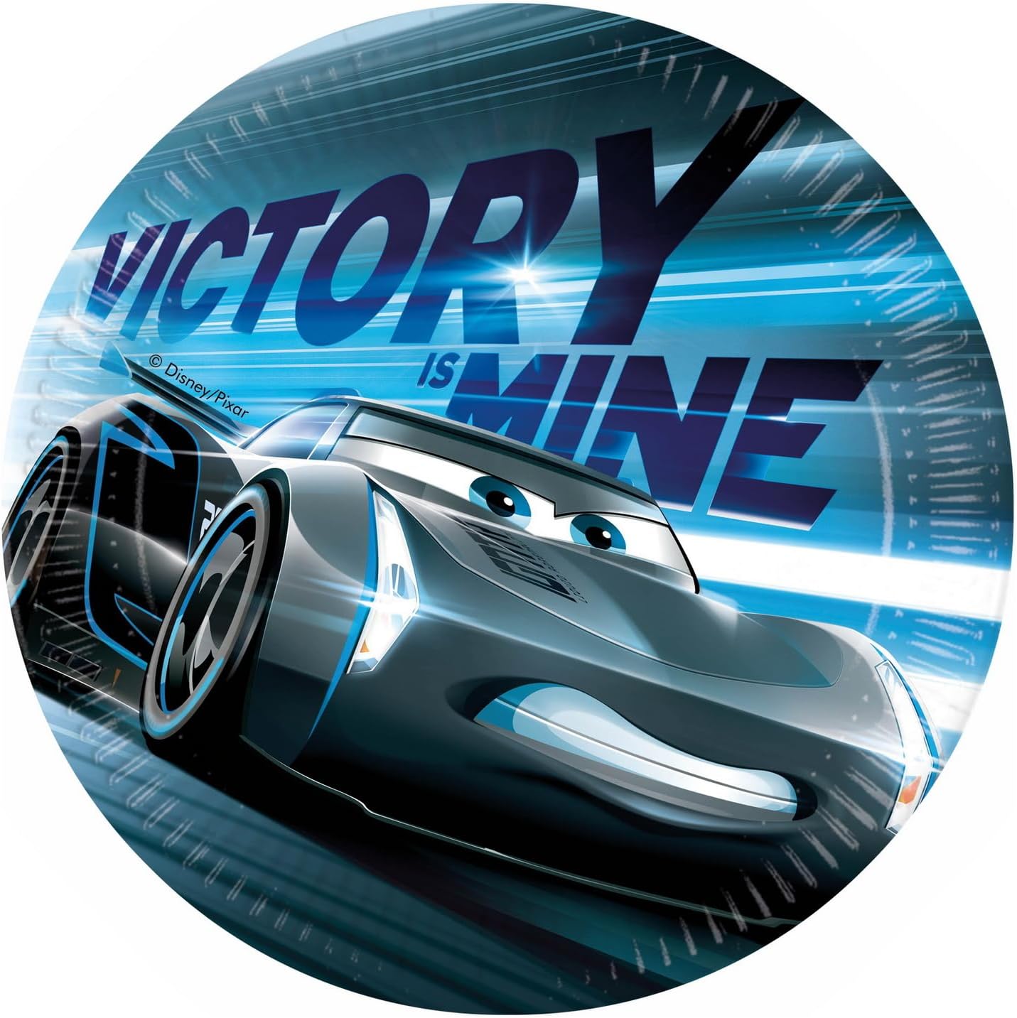 Party Plates Cars 3, Size 23 cm, Pack of 8 - Image 2