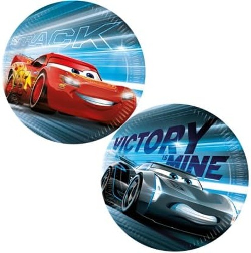 Party Plates Cars 3, Size 23 cm, Pack of 8 - Image 3