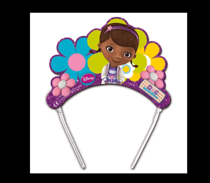 Doc McStuffins Paper Tiaras – 6pk