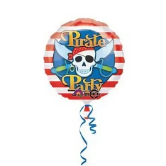 18" Pirate Party Round Foil Balloon