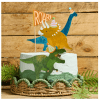 Dinosaur Card Cake Topper Set