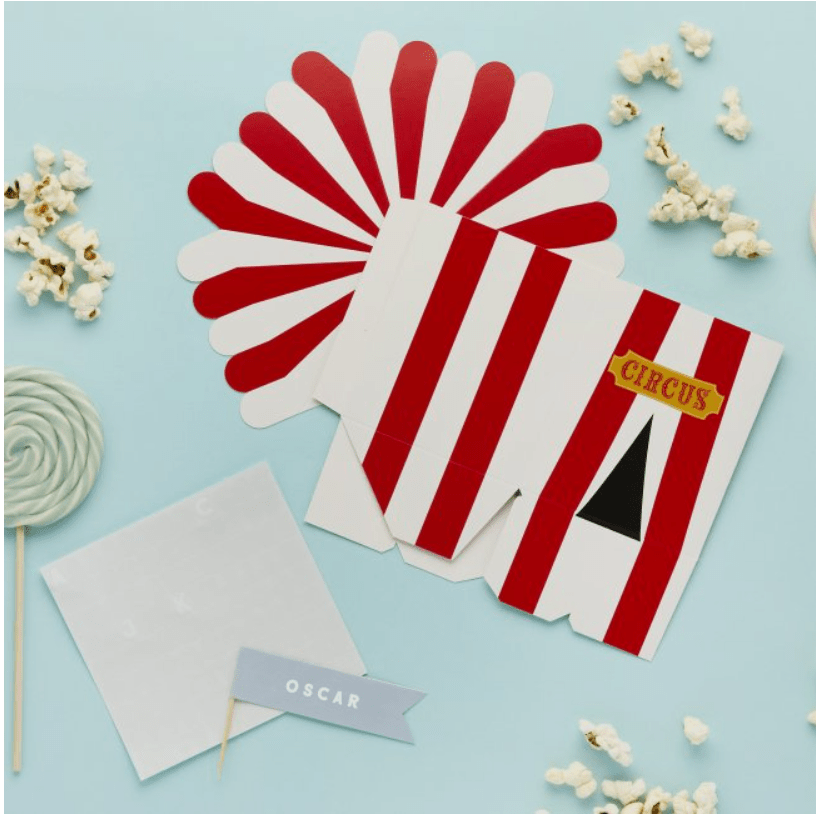 Circus Customisable Party Boxes - Pack of 4 - Image 3
