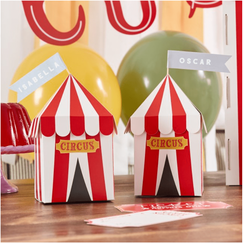 Circus Customisable Party Boxes - Pack of 4 - Image 2