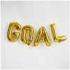 Gold 'Goal' 16" Foil Balloon Garland