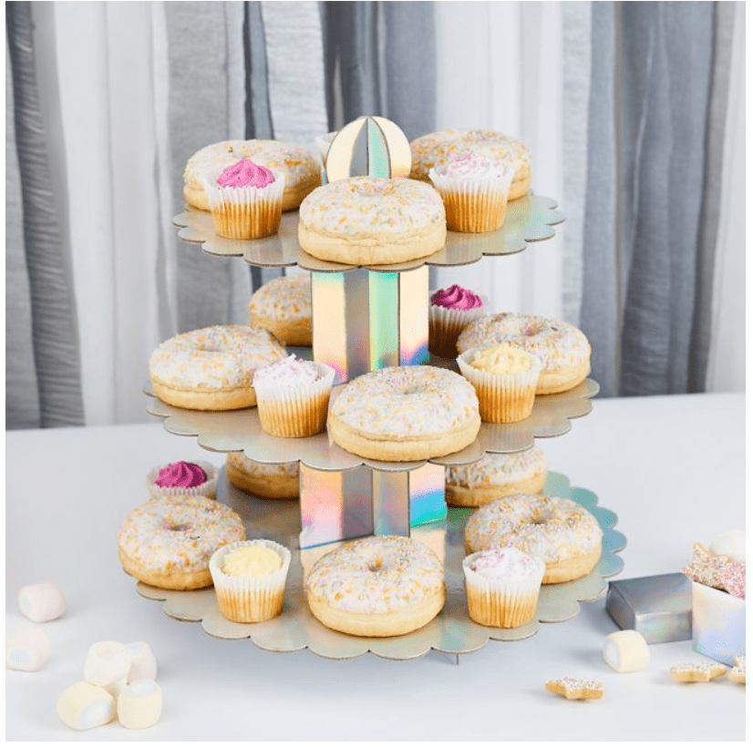 Iridescent 3 Tier Cake Stand