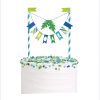 Blue & Green Dinosaur Bunting Cake Topper