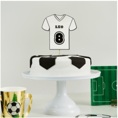 Football Shirt Customizable Cake Topper