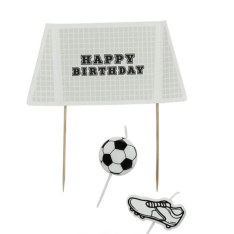 Goal Cake Topper & Candle Set