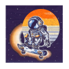 Space Travel Astronut Paper napkins Birthday Party Decoration Set