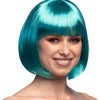 Cabaret Straight Bob Wig Turquoise