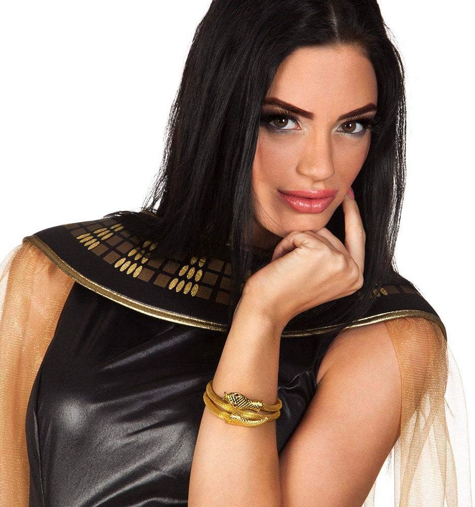 Egyptian Serpent Bracelet – Gold Snake Coil Arm Bracelet for Adults - Image 2