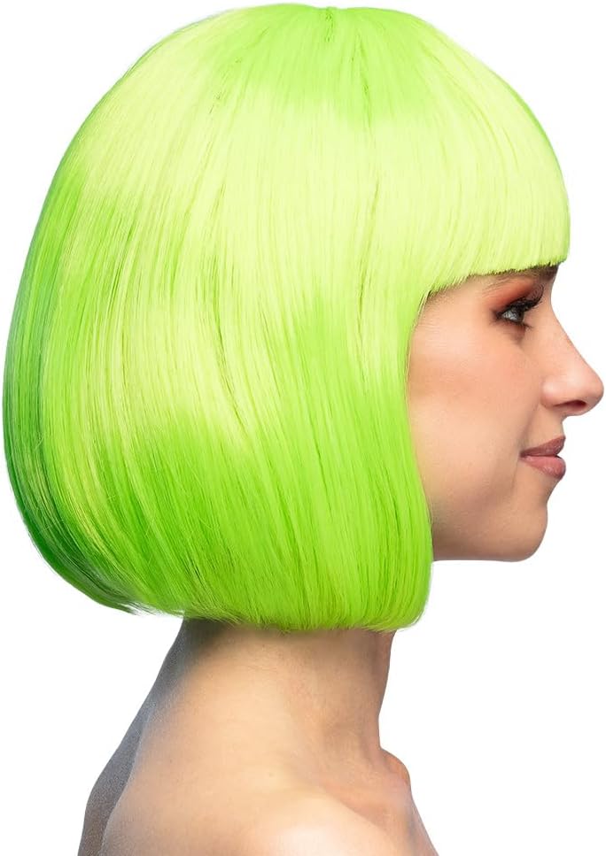 Cabaret Straight Bob Wig Green - Image 3