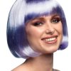 Cabaret Straight Bob Wig Purple