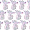 24 x Iridescent Helium Latex Balloon Weight with Ribbon Roll