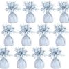 12 x White Helium Latex Balloon Weight with Ribbon Roll