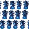 24 x Royal Blue Helium Latex Balloon Weight with Ribbon Roll