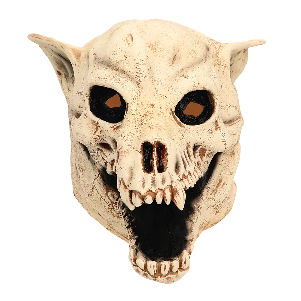 Werewolf Skull Head- Horror Mask for Adults Made of Latex, Mask for Halloween and Carnival - Image 2