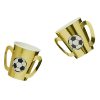 Gold Football Trophy Paper Cups - Pack of 8