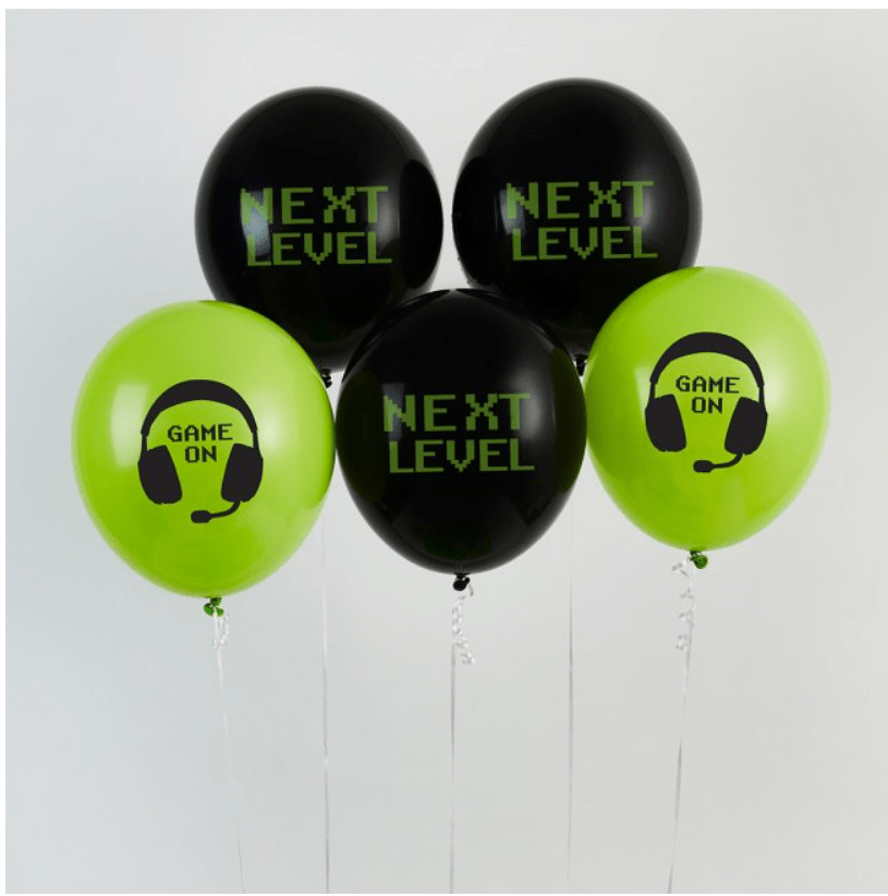 Game On 12" Latex Balloons - Pack of 5 - Image 2