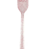 Pack of 18 Assorted Pink with Multicolor Glitter Plastic Forks