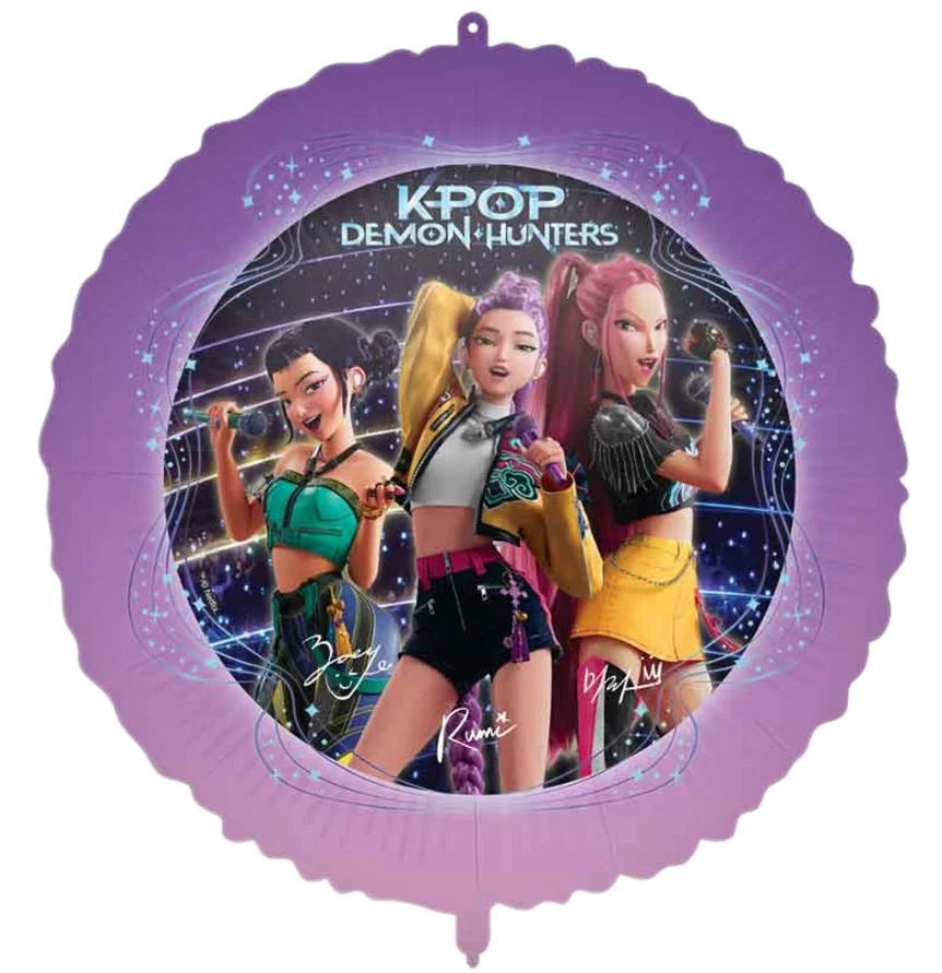 K-Pop Demon Hunters Round Foil Balloon 46cm / 18 in