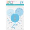 Blue Gingham 1st Birthday Paper Treat Bags, Pack of 8