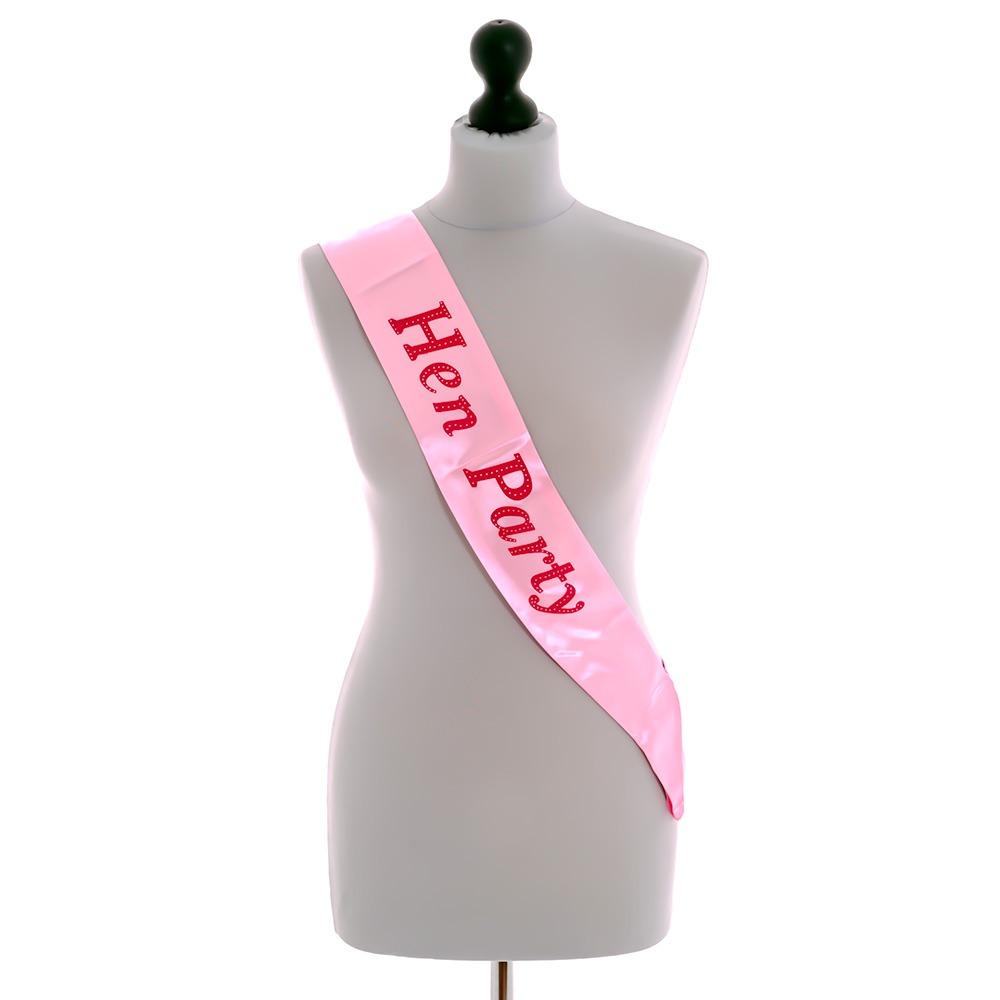 Sash Hen Party Red Text