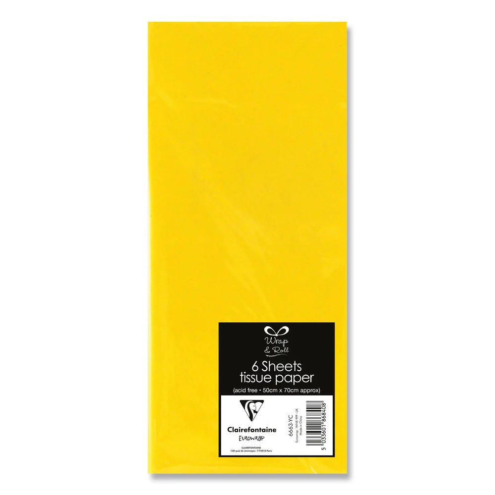 Yellow Tissue Paper Pack – 6 Sheets
