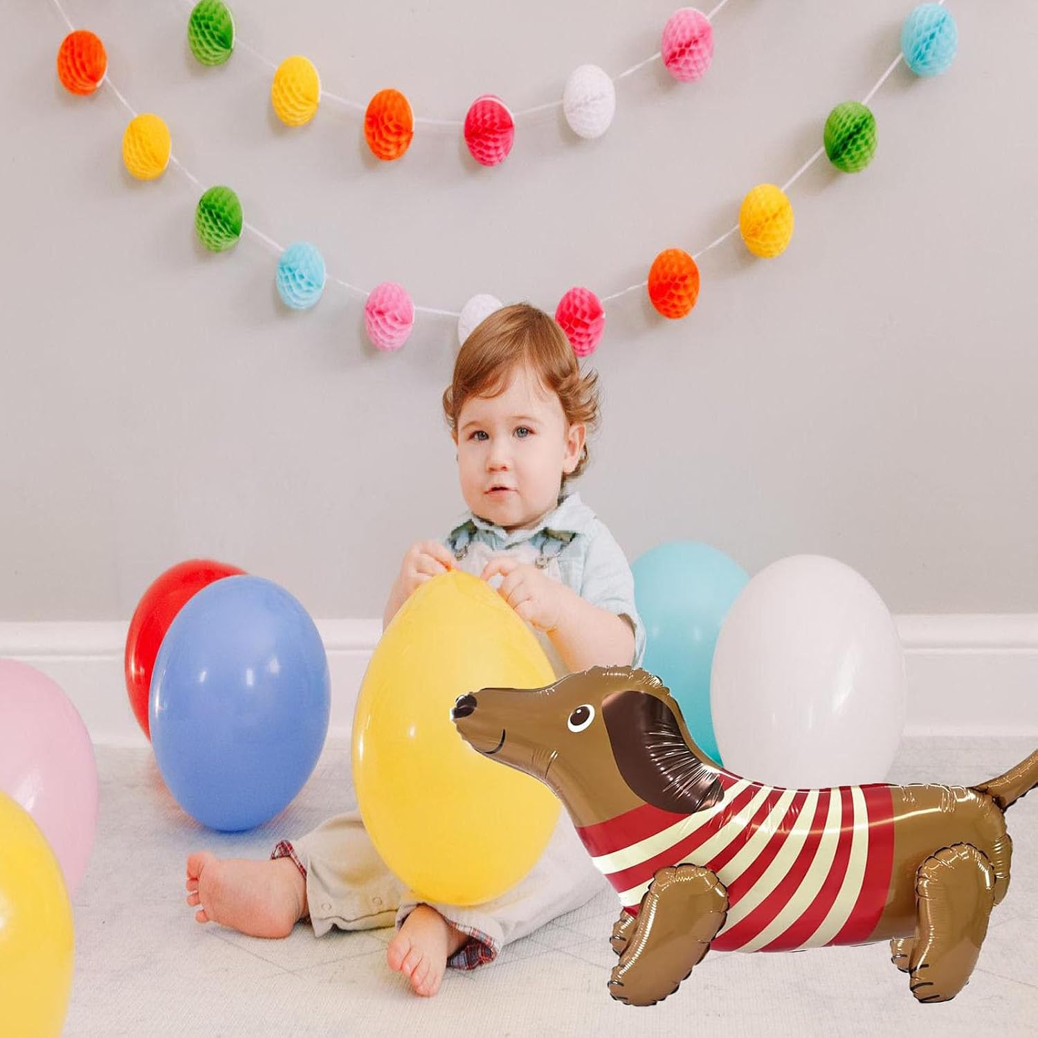 3D Balloon Dog, Foil Balloon Animal, Dachshund Decoration for Children - Image 2