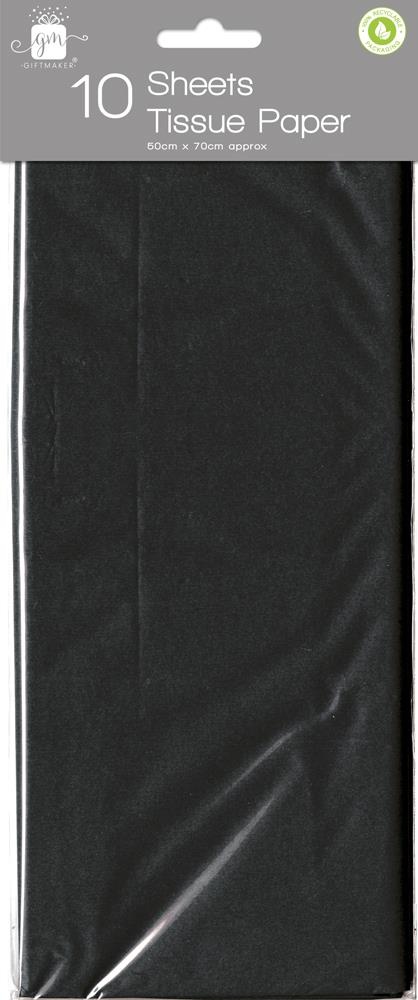 Black Tissue Paper Pack - 10 Sheet