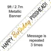 Happy Birthday Pisshead Foil Banner