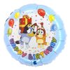 Bluey Happy Birthday Round Foil Helium Balloon