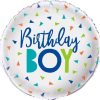 18" Confetti Birthday Boy Foil Balloon