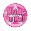 Bride To Be Holographic Jumbo Badge