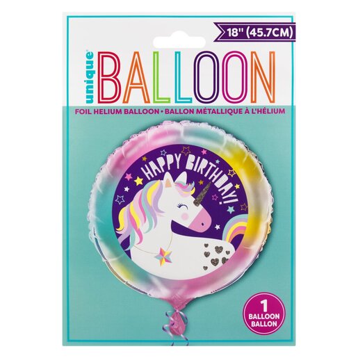 Unicorn Foil Balloon 18in - Image 2