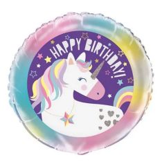 Unicorn Foil Balloon 18in