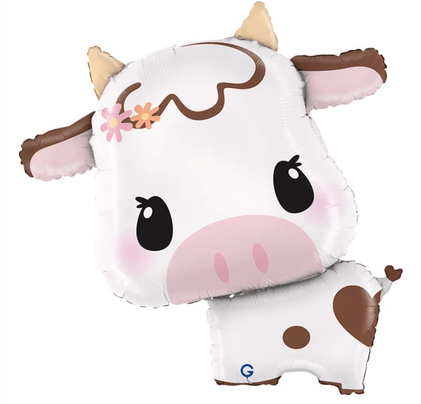 33" Super Shape "Cute Cow" Foil Balloon