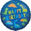 Happy Birthday Dinosaur Foil Balloon, Size 46 cm